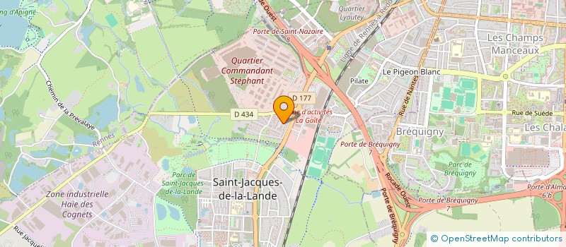 localisation de l'entreprise MADAME SANDRINE SABLE  SAINT-JACQUES-DE-LA-LANDE