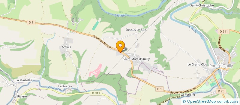 localisation de l'entreprise MADAME SANDRINE SABRE  PONT-D'OUILLY