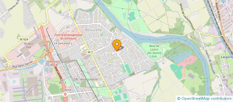 localisation de l'entreprise MADAME SANDRINE SABRIE  BEAUZELLE