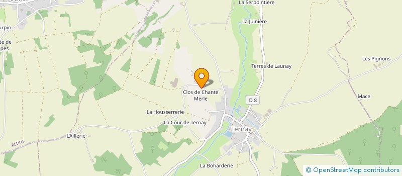 localisation de l'entreprise MADAME SANDRINE SAILLARD à TERNAY