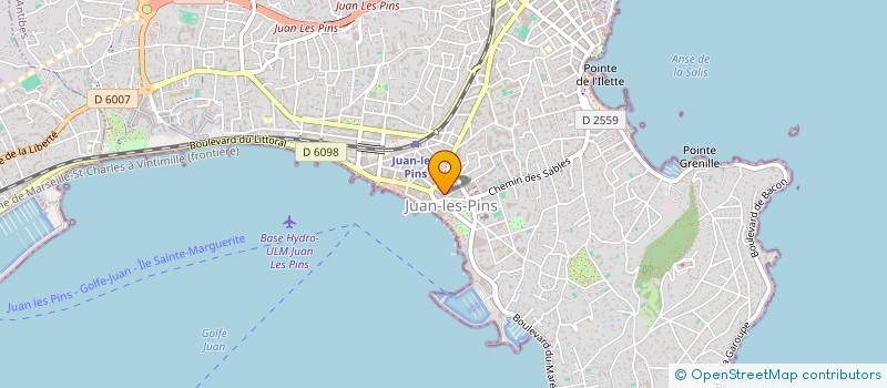 localisation de l'entreprise MADAME SANDRINE SALIOU à ANTIBES