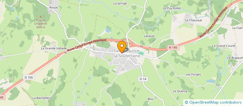localisation de l'entreprise MADAME SANDRINE SALLES à SAINT-MAURICE-LA-SOUTERRAINE