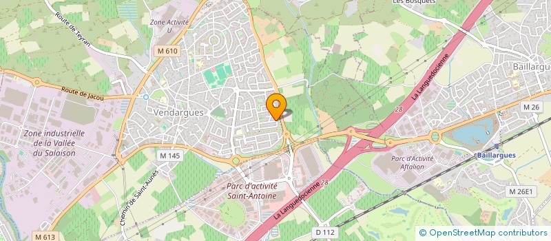 localisation de l'entreprise MADAME SANDRINE SALMERON à VENDARGUES
