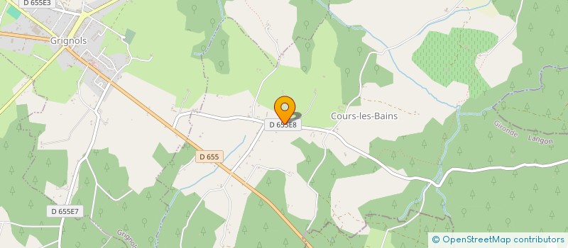 localisation de l'entreprise MADAME SANDRINE SALVI  COURS-LES-BAINS