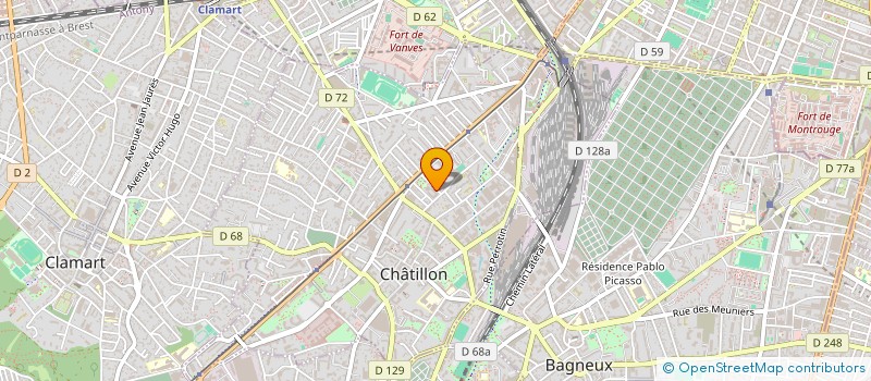 localisation de l'entreprise MADAME SANDRINE SAMABI DJEMESSY  CHATILLON