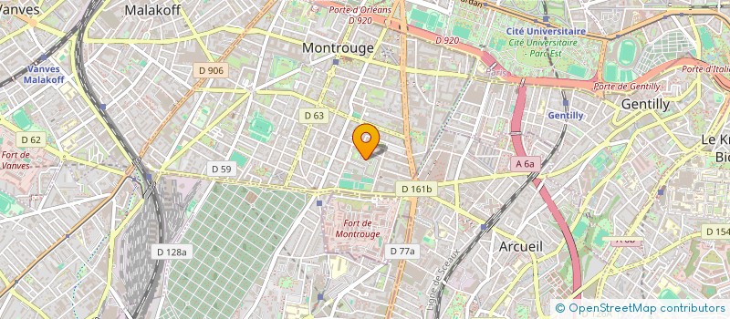 localisation de l'entreprise MADAME SANDRINE SANANES  MONTROUGE