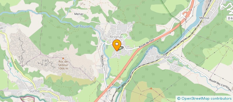 localisation de l'entreprise MADAME SANDRINE SANTISTEBAN à ARIGNAC
