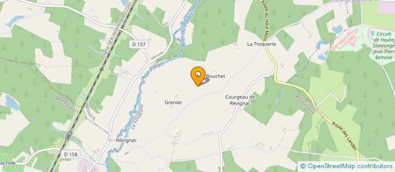 localisation de l'entreprise MADAME SANDRINE SANTUCCI  LE FOUILLOUX