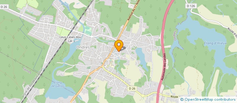 localisation de l'entreprise MADAME SANDRINE SARRA  ONDRES