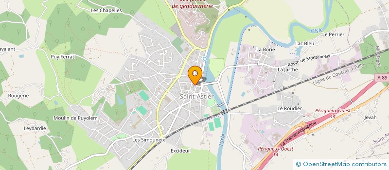 localisation de l'entreprise MADAME SANDRINE SARTORIO  SAINT-ASTIER