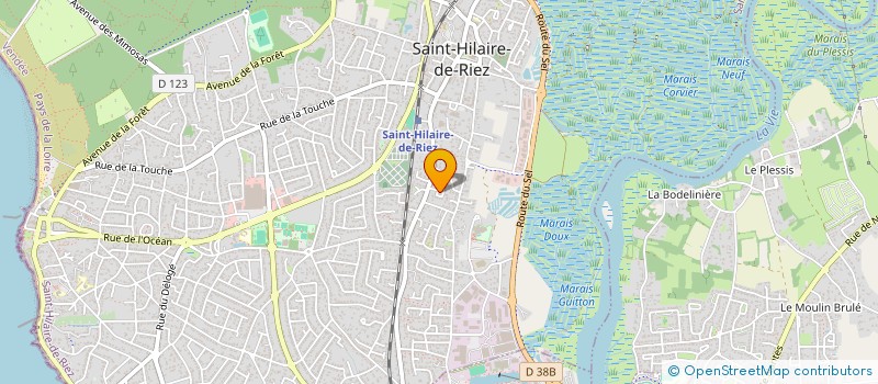 localisation de l'entreprise MADAME SANDRINE SAUVAGE à SAINT-HILAIRE-DE-RIEZ