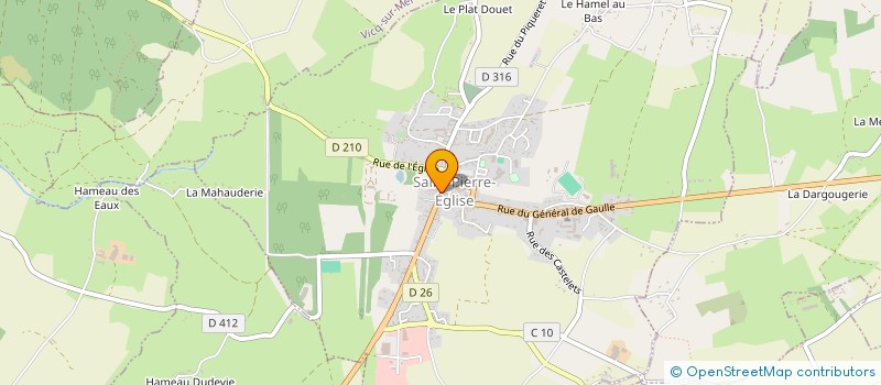 localisation de l'entreprise MADAME SANDRINE SAUVEY  SAINT-PIERRE-EGLISE