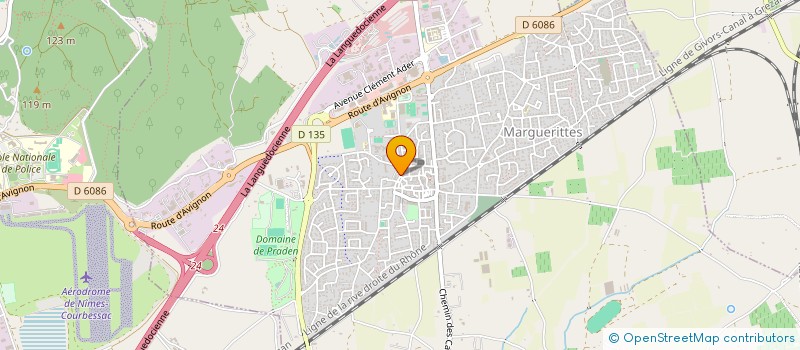 localisation de l'entreprise MADAME SANDRINE SCHAEFER  MARGUERITTES