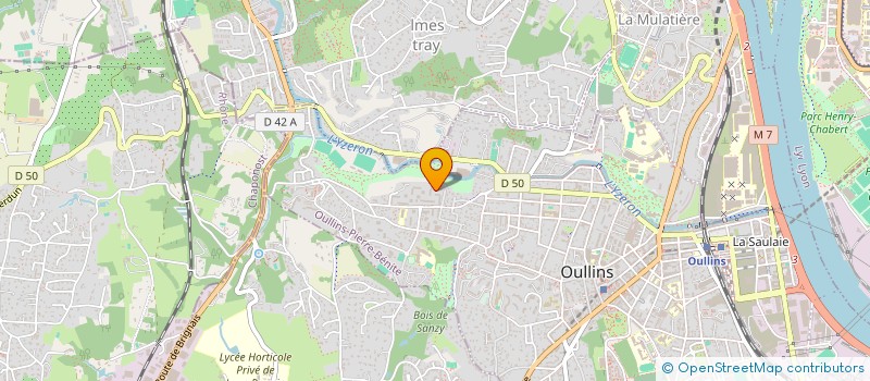 localisation de l'entreprise MADAME SANDRINE SCHNEIDER  OULLINS-PIERRE-BENITE