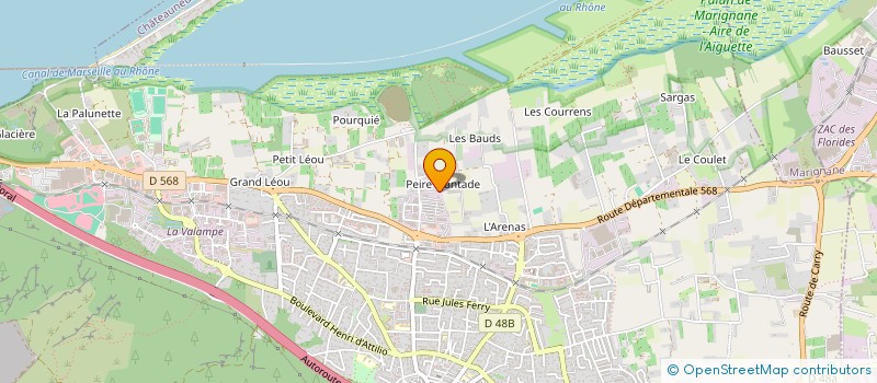 localisation de l'entreprise MADAME SANDRINE SCIRE  CHATEAUNEUF-LES-MARTIGUES