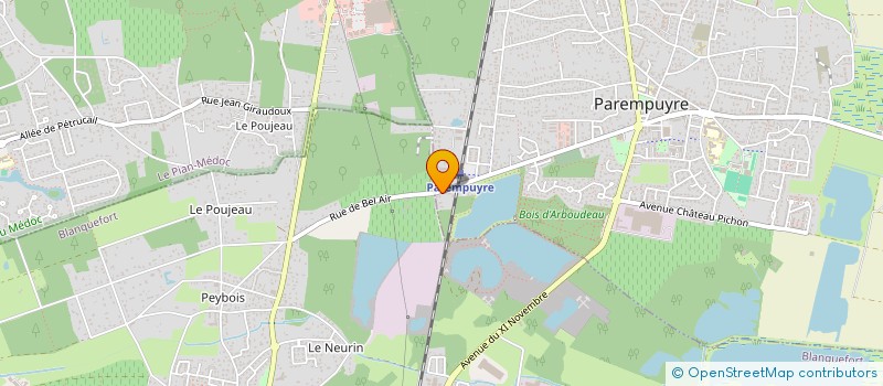 localisation de l'entreprise MADAME SANDRINE SCLAFER  PAREMPUYRE