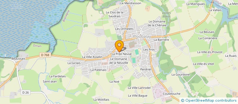 localisation de l'entreprise MADAME SANDRINE SEGALIN  BEAUSSAIS-SUR-MER