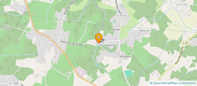 localisation de l'entreprise MADAME SANDRINE SEJOURNE  SADIRAC