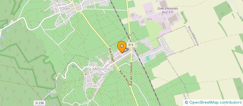 localisation de l'entreprise MADAME SANDRINE SERGENT  LE MESNIL-SUR-OGER