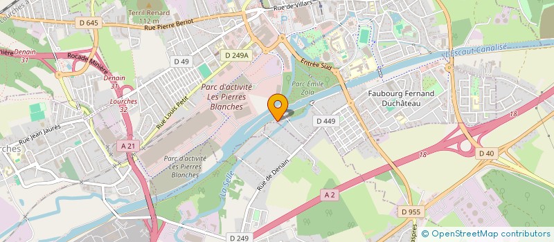 localisation de l'entreprise MADAME SANDRINE SERVOIN  DENAIN