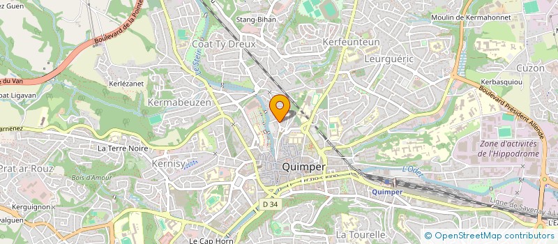 localisation de l'entreprise MADAME SANDRINE SIBILO à QUIMPER