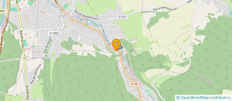 localisation de l'entreprise MADAME SANDRINE SIMONIN  VANDONCOURT
