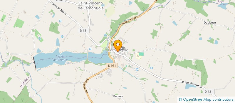 localisation de l'entreprise MADAME SANDRINE SOULIE  LAMONTJOIE