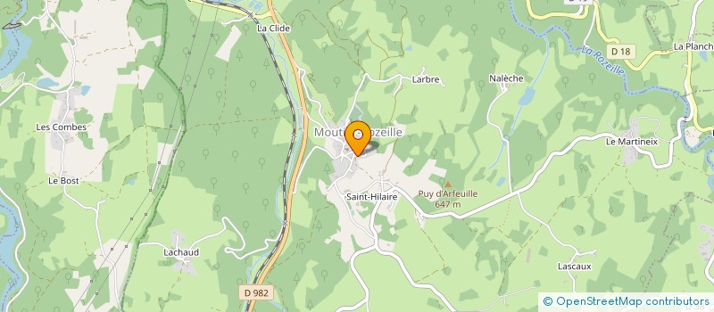 localisation de l'entreprise MADAME SANDRINE STEFANOFF à MOUTIER ROZEILLE