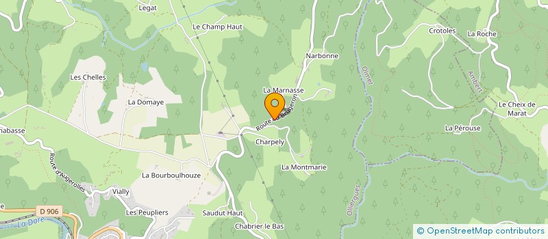 localisation de l'entreprise MADAME SANDRINE SURJUS  LE BRUGERON