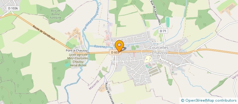 localisation de l'entreprise MADAME SANDRINE TALANDIER  COURCELLES-CHAUSSY