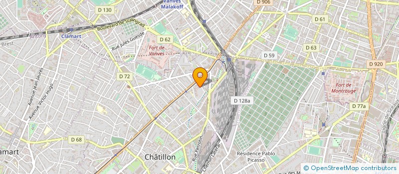 localisation de l'entreprise MADAME SANDRINE TAMPWO à CHATILLON