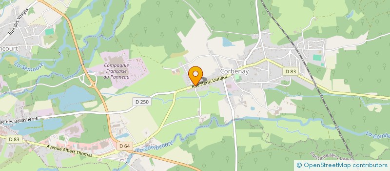 localisation de l'entreprise MADAME SANDRINE TARD  CORBENAY
