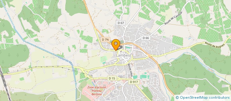 localisation de l'entreprise MADAME SANDRINE TARDIVAT  LAMBESC