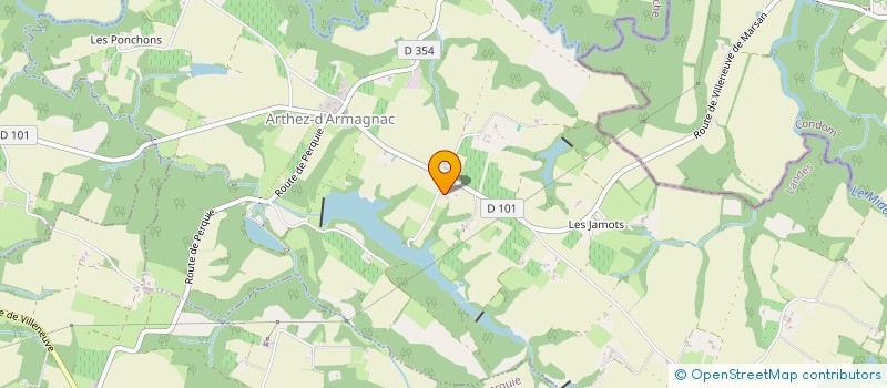 localisation de l'entreprise MADAME SANDRINE TARTAS  ARTHEZ D'ARMAGNAC