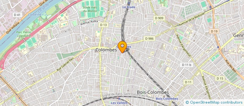 localisation de l'entreprise MADAME SANDRINE TENGA NDJIKI  COLOMBES