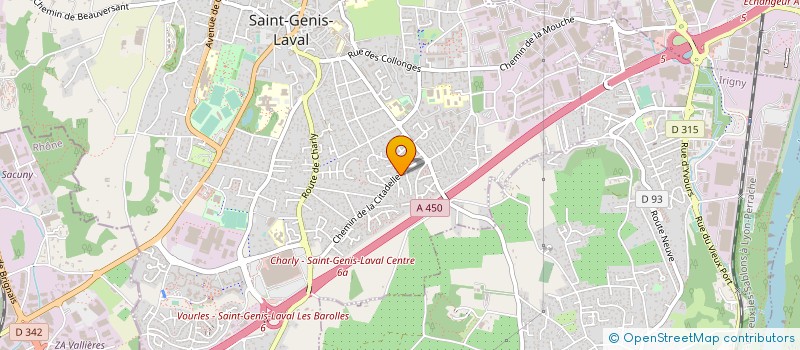 localisation de l'entreprise MADAME SANDRINE TESTUD à SAINT-GENIS-LAVAL