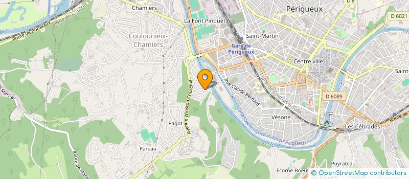 localisation de l'entreprise MADAME SANDRINE TEYSSANDIER  COULOUNIEIX-CHAMIERS