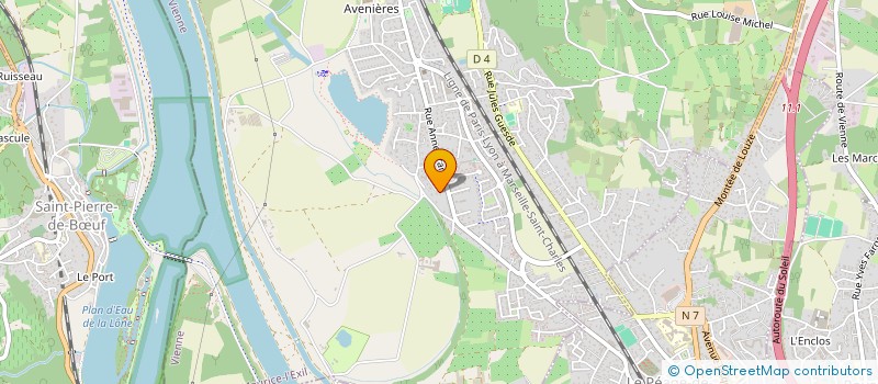 localisation de l'entreprise MADAME SANDRINE TEYSSIER  SAINT-MAURICE-L'EXIL