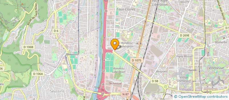 localisation de l'entreprise MADAME SANDRINE THEO  GRENOBLE