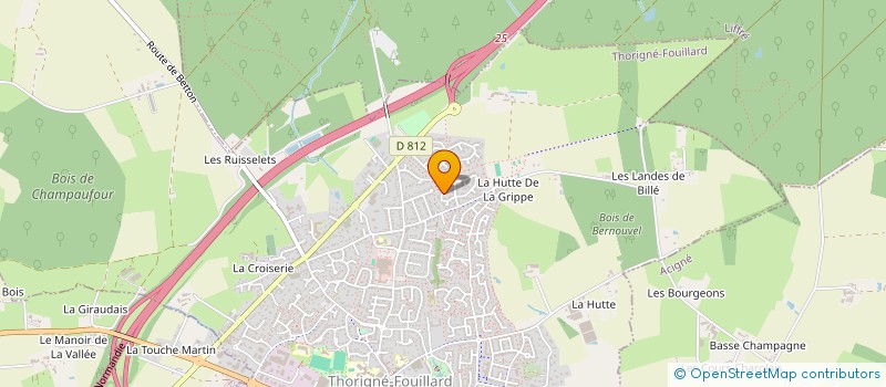 localisation de l'entreprise MADAME SANDRINE THEOLEYRE  THORIGNE-FOUILLARD