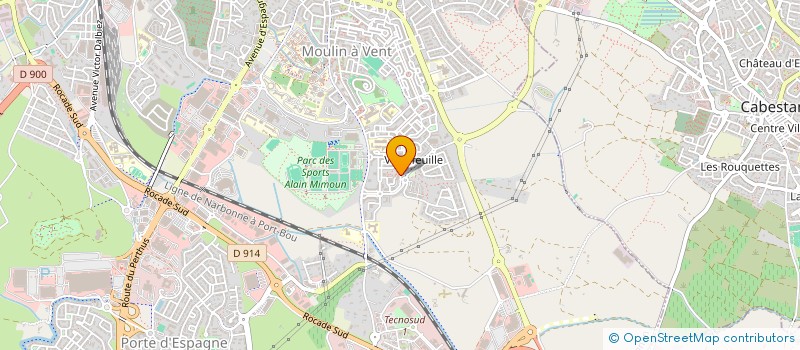 localisation de l'entreprise MADAME SANDRINE THEVENIN  TOULOUGES