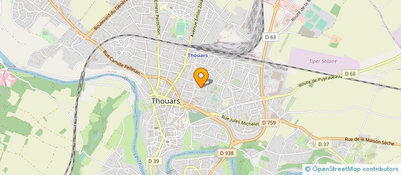 localisation de l'entreprise MADAME SANDRINE THIBAULT  THOUARS