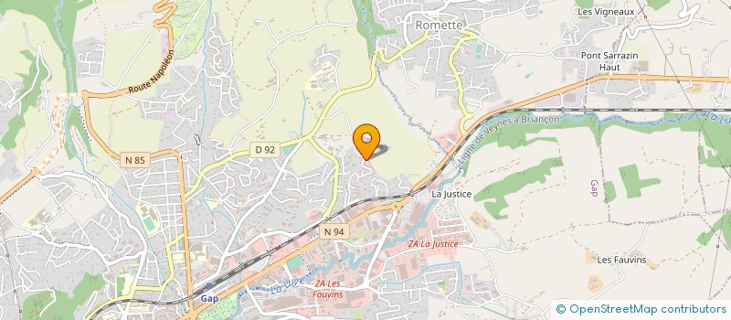 localisation de l'entreprise MADAME SANDRINE THIEBAULT  GAP