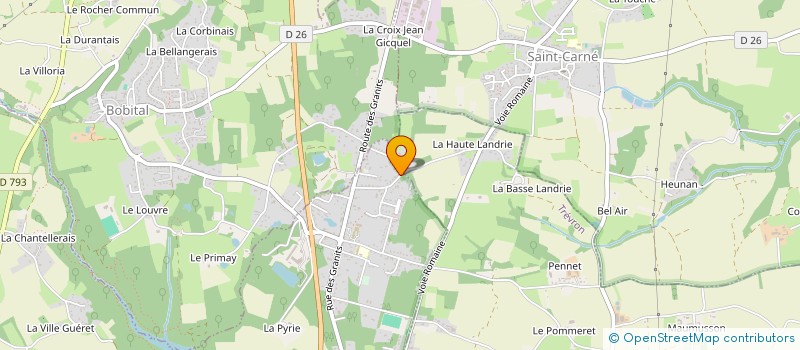 localisation de l'entreprise MADAME SANDRINE THIEL  LE HINGLE