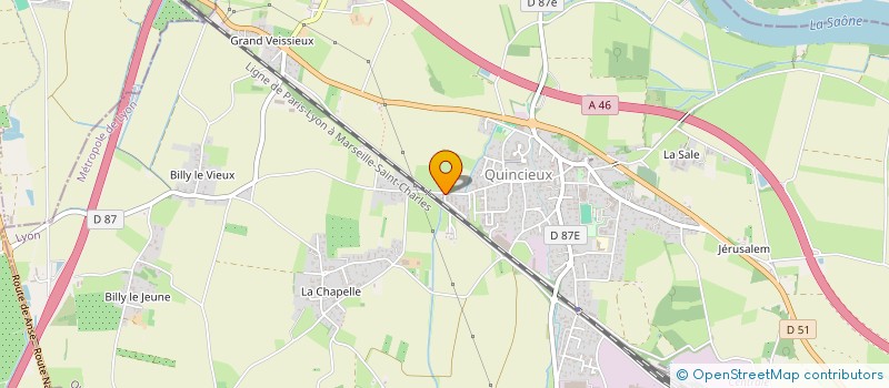 localisation de l'entreprise MADAME SANDRINE THIMONIER  QUINCIEUX