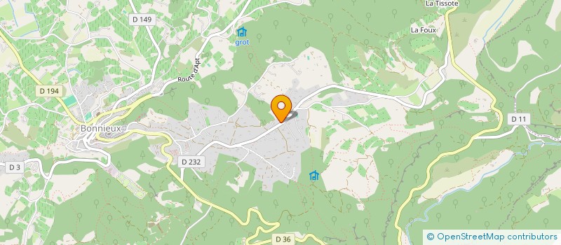 localisation de l'entreprise MADAME SANDRINE THOMAS  BONNIEUX