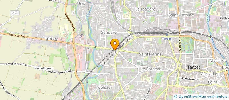 localisation de l'entreprise MADAME SANDRINE TIBEAU  TARBES