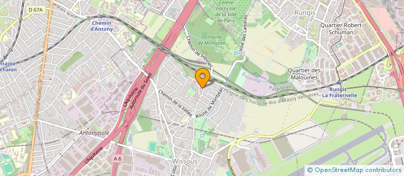 localisation de l'entreprise MADAME SANDRINE TICMAN  WISSOUS