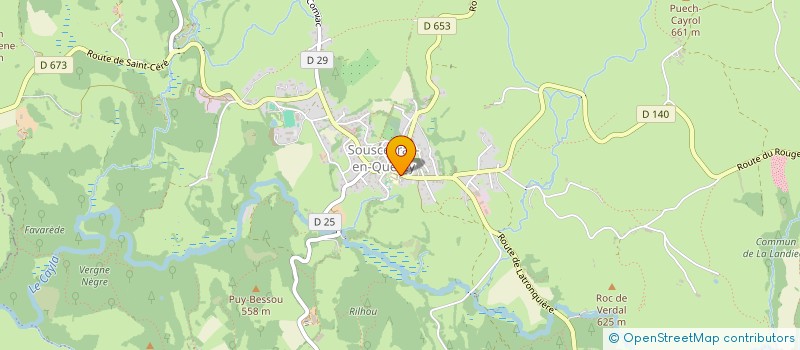 localisation de l'entreprise MADAME SANDRINE TILLET  SOUSCEYRAC-EN-QUERCY