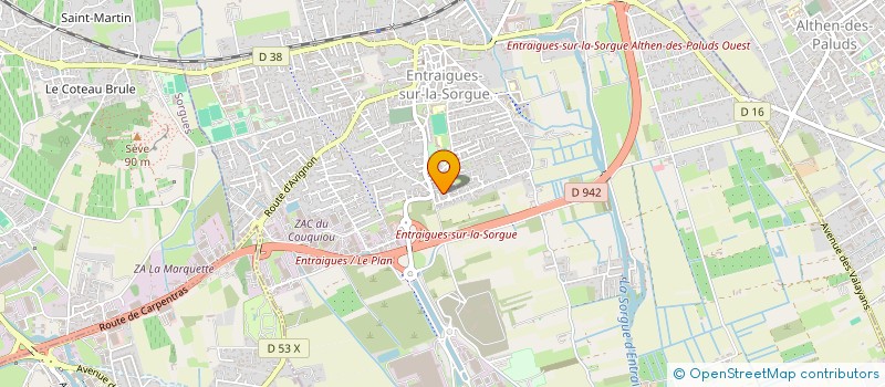 localisation de l'entreprise MADAME SANDRINE TISON  ENTRAIGUES-SUR-LA-SORGUE